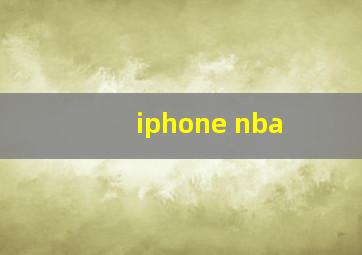 iphone nba